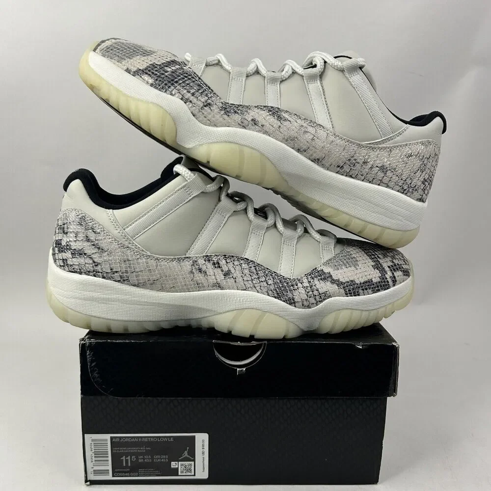 Nike Shoes Air Jordan 11 Low Retro “Light Bone Snakeskin” 2024